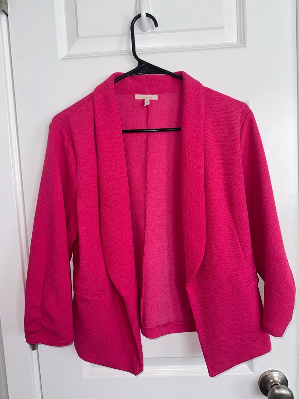 Maurices Hot Pink Open-Front Blazer